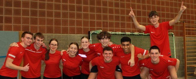 Auf diesem Bild sind Volleyballer/-innen zu sehen-