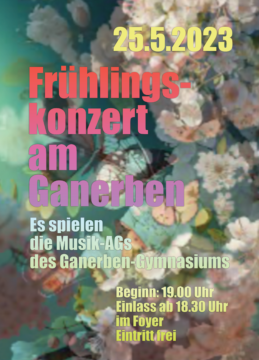 Plakat für das Frühlingskonzert